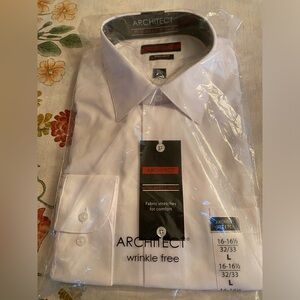 Architect NWT Long sleeve Dress Shirt - Size L (16-16.5)